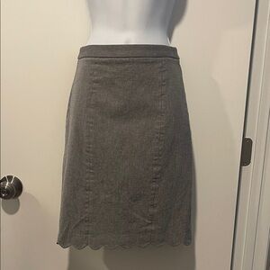 Banana Republic Gray A-Line Skirt